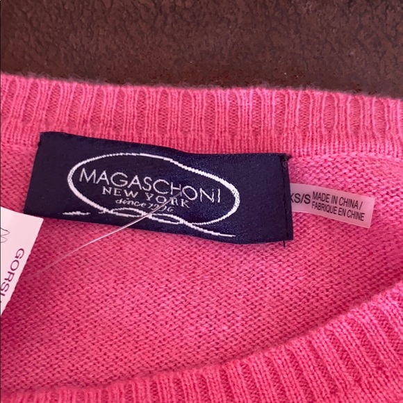 MAGASCHONI*Pink Flowy 100%Cashmere Sweater*Sm.$375 - Picture 10 of 10